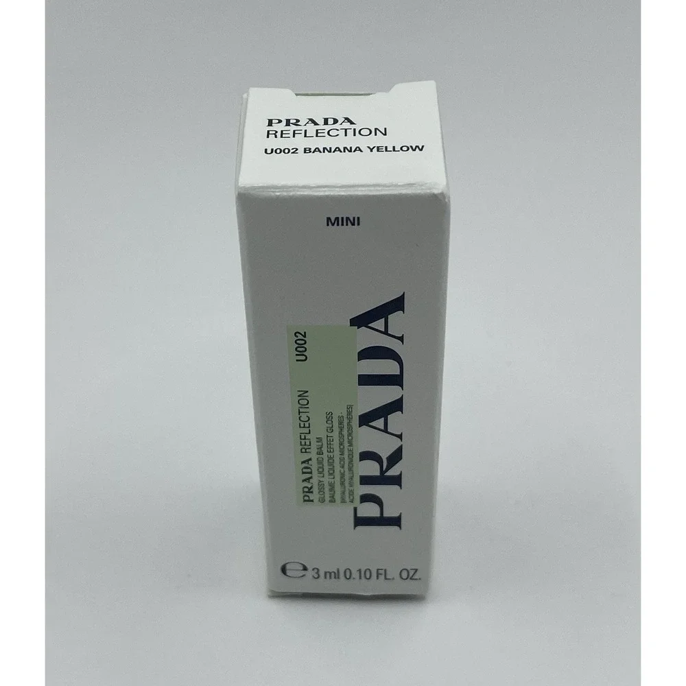 Prada Beauty Reflection Glossy Liquid Lip Balm-Banana Yellow 3ml Travel Size NIB